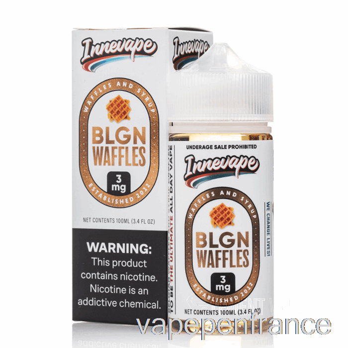 Gaufres Blgn - E-liquides Innevape - Stylo Vape 100 Ml 0 Mg